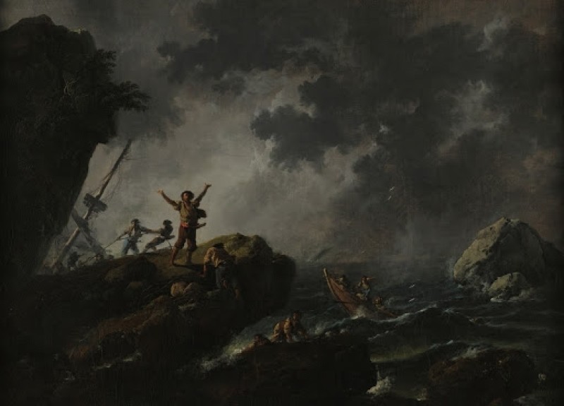 Schiffbruch, 1783 | Claude-Joseph Vernet | Giclée Leinwand-Kunstdruck