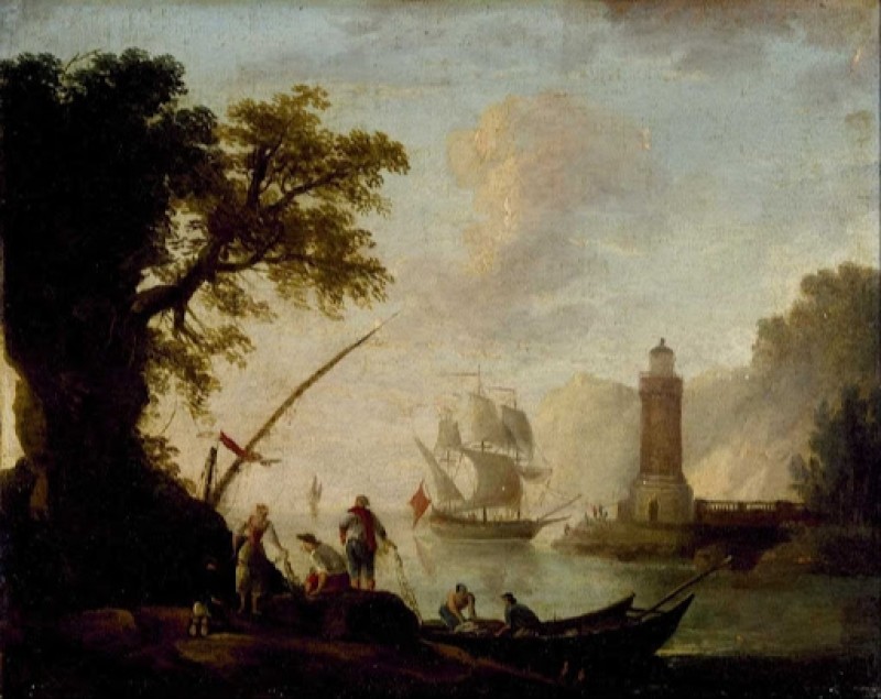 A Mediterranean Coastal View, c.1734/89 | Claude-Joseph Vernet | Giclée Canvas Print