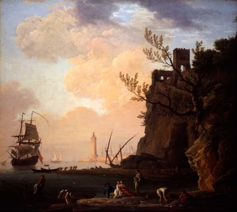 An Italianate Harbour Scene, 1749 | Claude-Joseph Vernet | Giclée Canvas Print