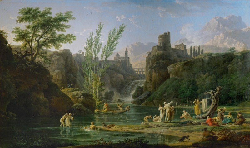 Morning, Bathers, 1772 | Claude-Joseph Vernet | Giclée Canvas Print