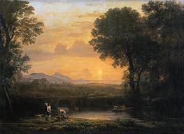Landscape with Tobias and the Angel | Claude Lorrain | Gemälde Reproduktion