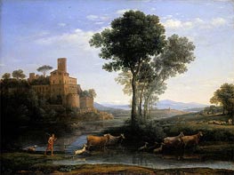 Landscape with the Voyage of Jacob | Claude Lorrain | Gemälde Reproduktion