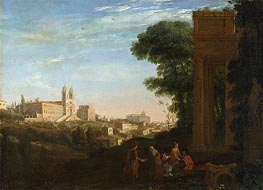 A View in Rome, 1632 by Claude Lorrain | Canvas Print