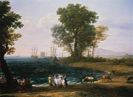 Coast Scene with the Rape of Europa | Claude Lorrain | Gemälde Reproduktion