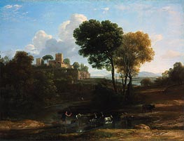 Villa in the Roman Campagna | Claude Lorrain | Painting Reproduction