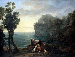 Landscape with Acis and Galatea, 1657 by Claude Lorrain | Canvas Print