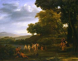 Landscape with Dancing Satyrs and Nymphs | Claude Lorrain | Gemälde Reproduktion