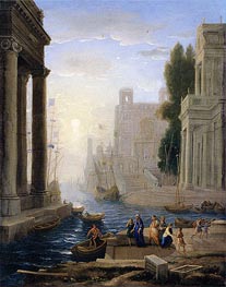 Embarkation of St Paula, a.1642 by Claude Lorrain | Canvas Print