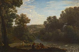 Wooded Landscape with a Brook, 1630 by Claude Lorrain | Art Print