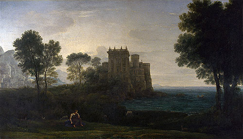 The Enchanted Castle, 1664 | Claude Lorrain | Giclée Leinwand Kunstdruck