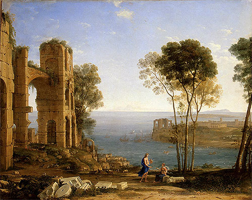 Coast View with Apollo and the Cumaean Sibyl, c.1645/49 | Claude Lorrain | Giclée Canvas Print