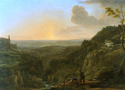 Claude Lorrain | A View of the Campagna from Tivoli, c.1644/45 | Giclée Canvas Print