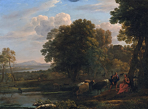 An Evening Landscape with Mercury and Battus, 1654 | Claude Lorrain