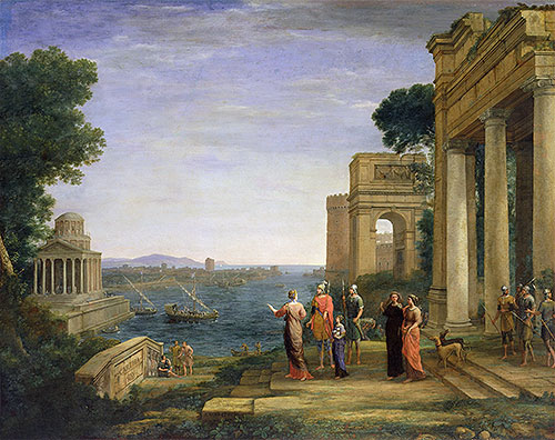 Aeneas and Dido in Carthage, 1675 | Claude Lorrain | Giclée Canvas Print