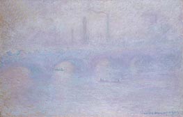 Waterloo Bridge, Effect of Fog | Claude Monet | Painting Reproduction