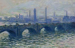 Waterloo Bridge, Misty Morning | Claude Monet | Gemälde Reproduktion