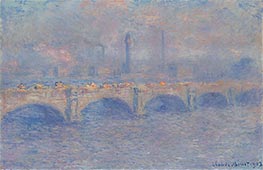 Waterloo-Brücke, Sonnenlichteffekt | Claude Monet | Gemälde Reproduktion