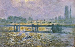 Charing Cross Bridge, Reflections on the Thames | Claude Monet | Painting Reproduction