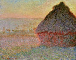 Monet | Haystack at Sunset | Giclée Canvas Print