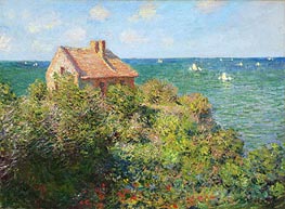 Fisherman's Cottage on the Cliffs at Varengeville | Claude Monet | Painting Reproduction