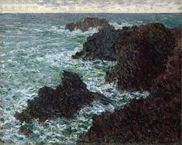 The Rocks at Belle-Ile, the Wild Coast | Claude Monet | Gemälde Reproduktion