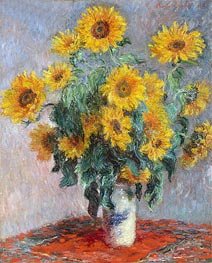 Bouquet of Sunflowers | Claude Monet | Painting Reproduction