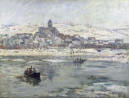 Vetheuil in Winter | Claude Monet | Painting Reproduction