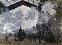 The Gare St-Lazare | Claude Monet | Painting Reproduction