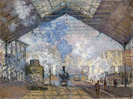 The Saint Lazare Station | Claude Monet | Painting Reproduction