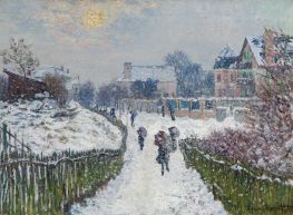 Boulevard Saint-Denis, Argenteuil, in Winter | Claude Monet | Gemälde Reproduktion
