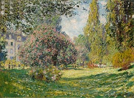 Claude Monet | Landscape: The Parc Monceau, Paris, 1876 by | Giclée Canvas Print