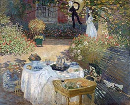 The Luncheon (Monet's Garden at Argenteuil) | Claude Monet | Painting Reproduction