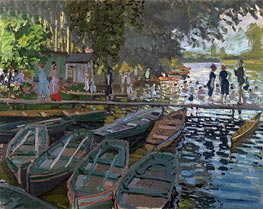 Bathers at la Grenouillere | Claude Monet | Gemälde Reproduktion