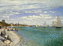 The Regatta at Sainte Adresse | Claude Monet | Painting Reproduction