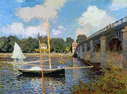 Monet | The Bridge at Argenteuil | Giclée Canvas Print