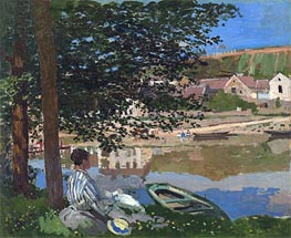 On the Bank of the Seine, Bennecourt | Claude Monet | Painting Reproduction