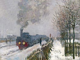 Train in the Snow (The Locomotive) | Claude Monet | Painting Reproduction