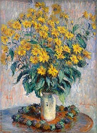 Jerusalem Artichoke Flowers | Claude Monet | Painting Reproduction