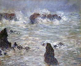 Monet | Storm at Belle-Ile | Giclée Canvas Print