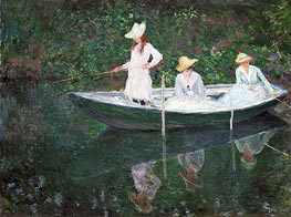 The Boat at Giverny (In the 'Norvegienne') | Claude Monet | Painting Reproduction