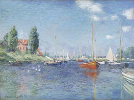 Rote Boote in Argenteuil | Claude Monet | Gemälde Reproduktion