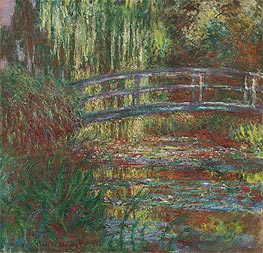 Monet | Monet's Water Garden and the Japanese Footbridge, 1900 by | Giclée Canvas Print