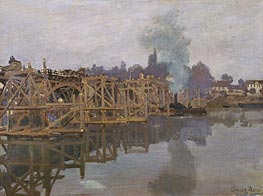 Argenteuil, the Bridge under Repair, 1872 by Claude Monet | Canvas Print