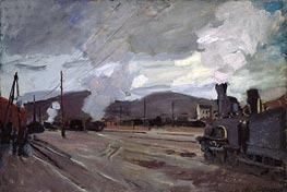 The Railroad Station at Argenteuil | Claude Monet | Painting Reproduction