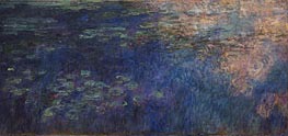 Seerosen (Reflexionen von Wolken auf dem Seerosenteich) | Claude Monet | Gemälde Reproduktion