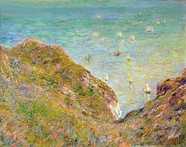 On the Cliff at Pourville, Clear Weather, 1882 by Claude Monet | Canvas Print