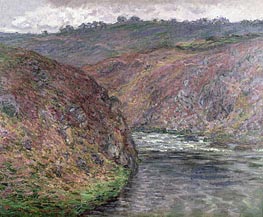 Tal der Creuse (grauer Tag) | Claude Monet | Gemälde Reproduktion