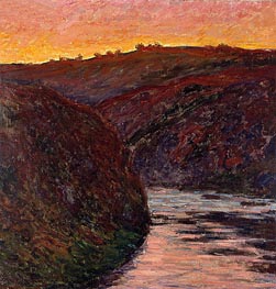 Valley of the Creuse (Sunset) | Claude Monet | Gemälde Reproduktion