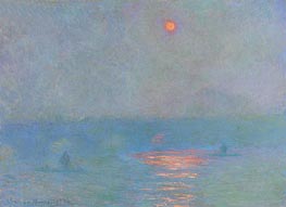 Waterloo Bridge: the Sun in a Fog, 1903 by Claude Monet | Canvas Print
