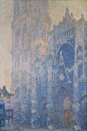 Rouen Cathedral, Harmony in White, Morning Light | Claude Monet | Gemälde Reproduktion